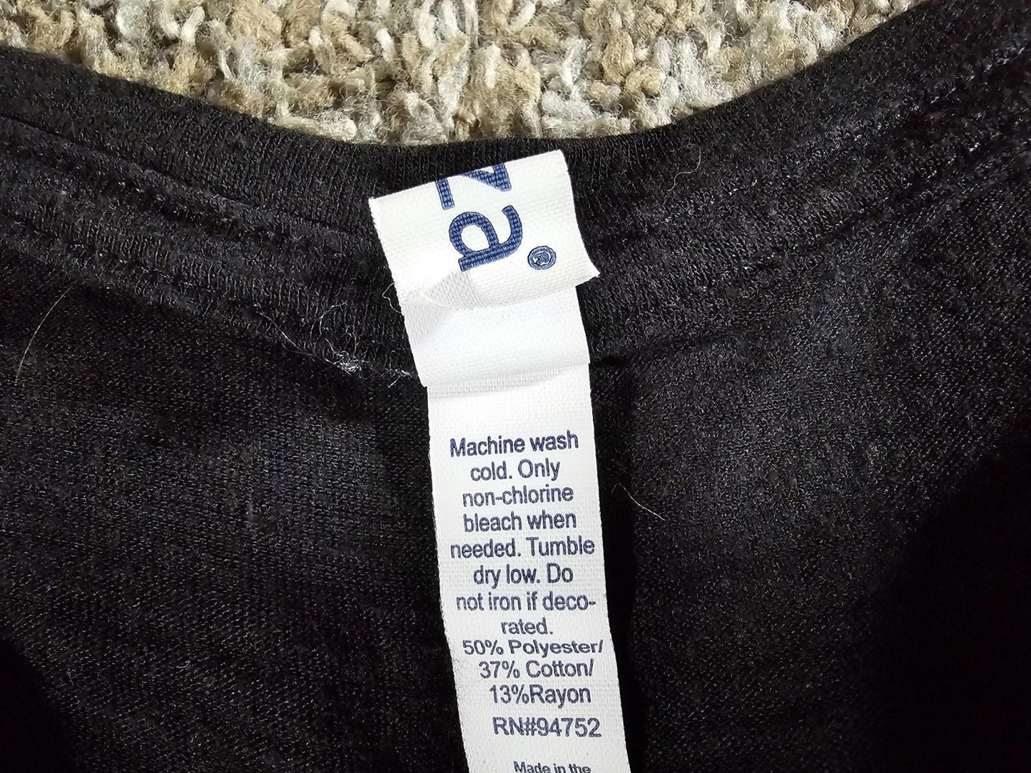 enza wonens L black vneck Wisconsin Warriors