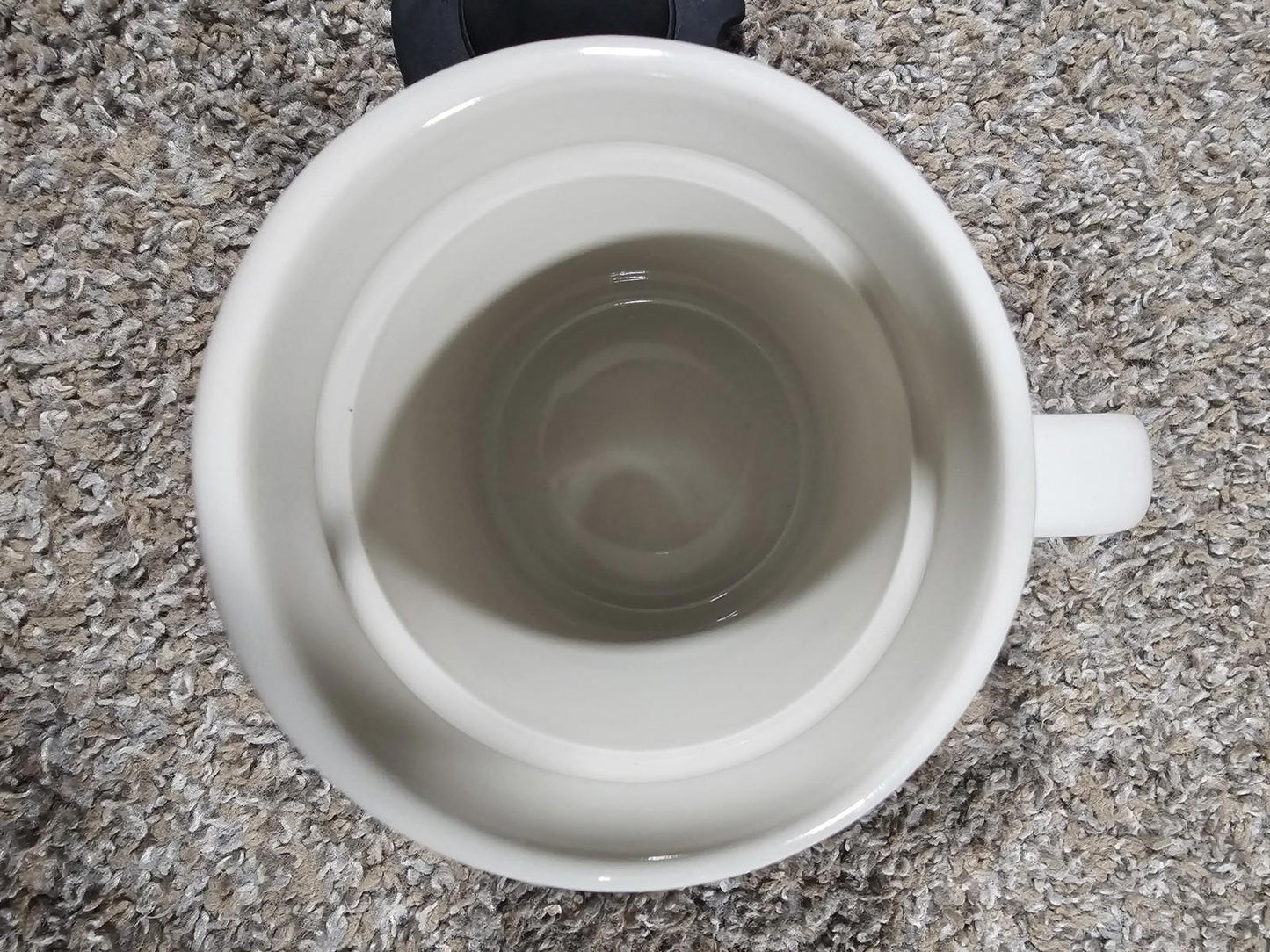 ceramic diner-style coffee mug with a black Barb Wire graphic HEAVY