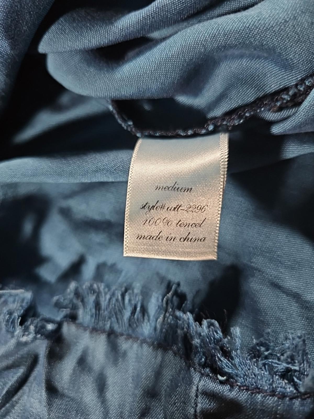 Miami Zipback Blue Womens Medium Shirt