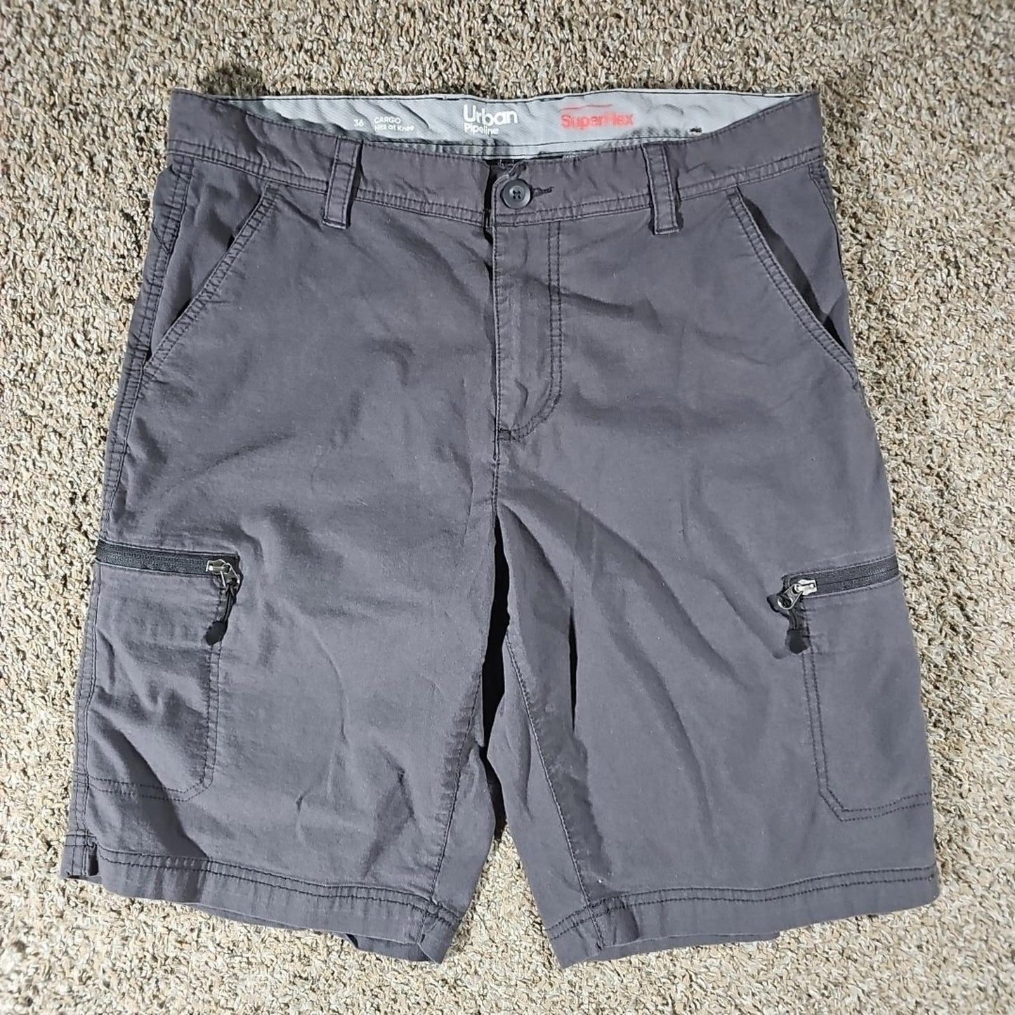 Urban Pipeline 36 Hit At Knees Cargo SuperFlex Shorts