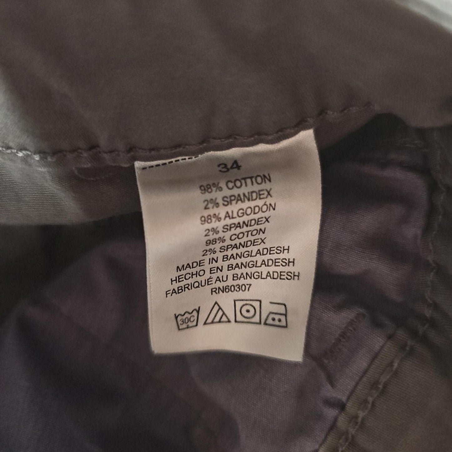Unionbay Sz 34 Gray Cargo Shorts
