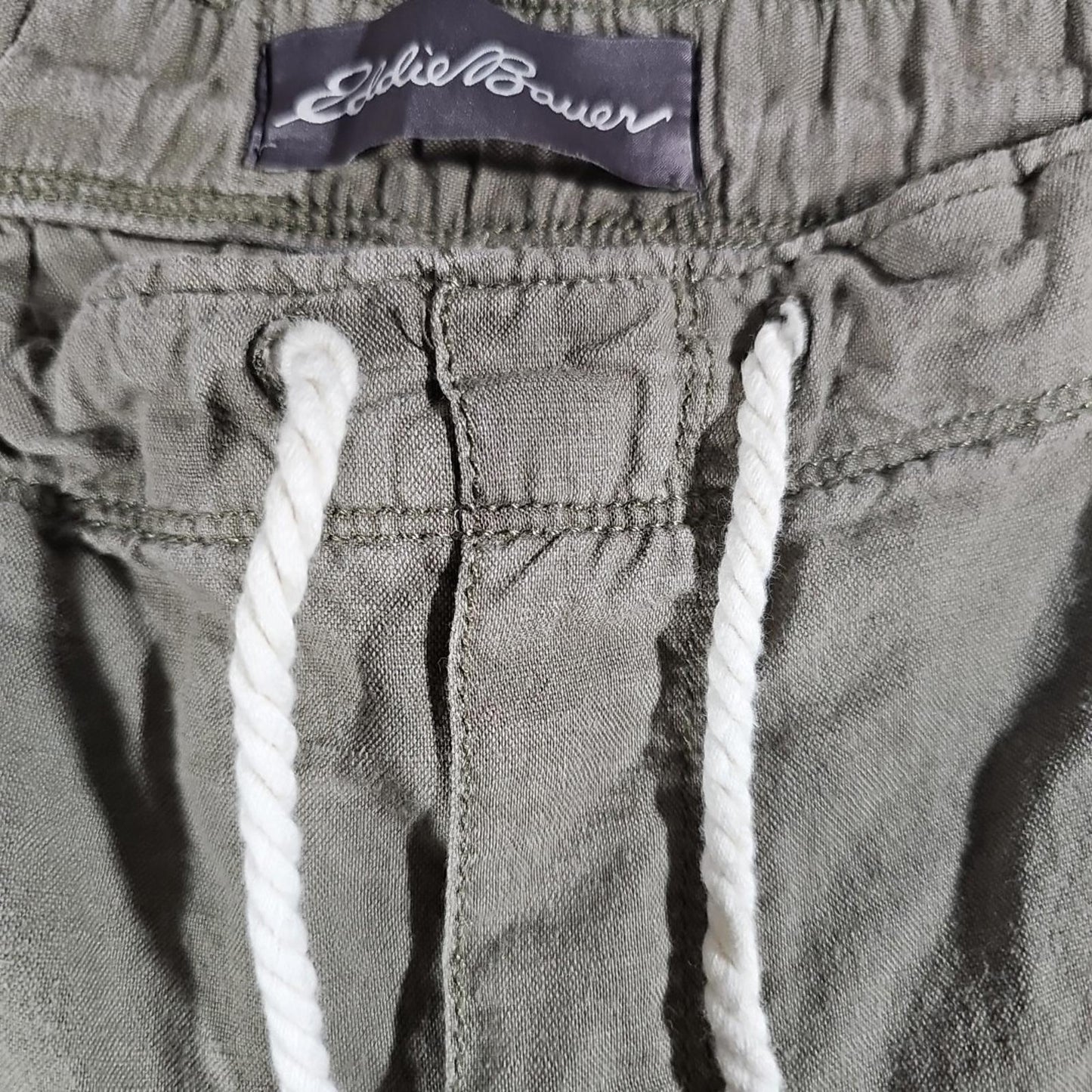 Eddie Bauer L Green Drawstring Shorts