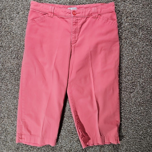 LEE Just Below The Waist Pink Capri Pants