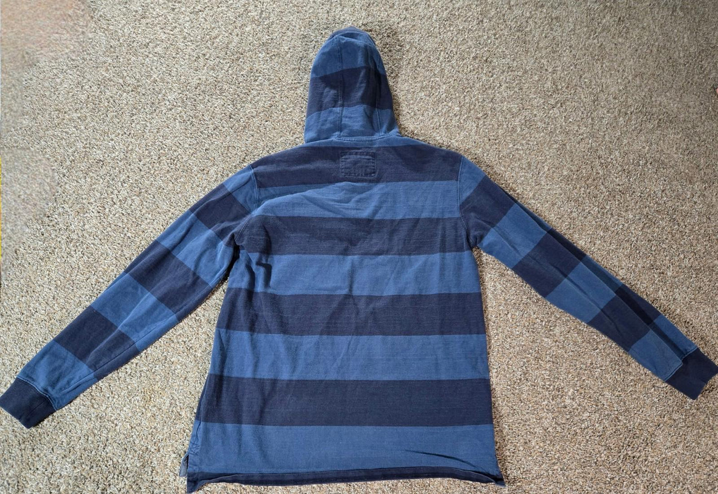 L.L. Bean Lakewashed Rugby Hoodie Mens M Traditional Fit