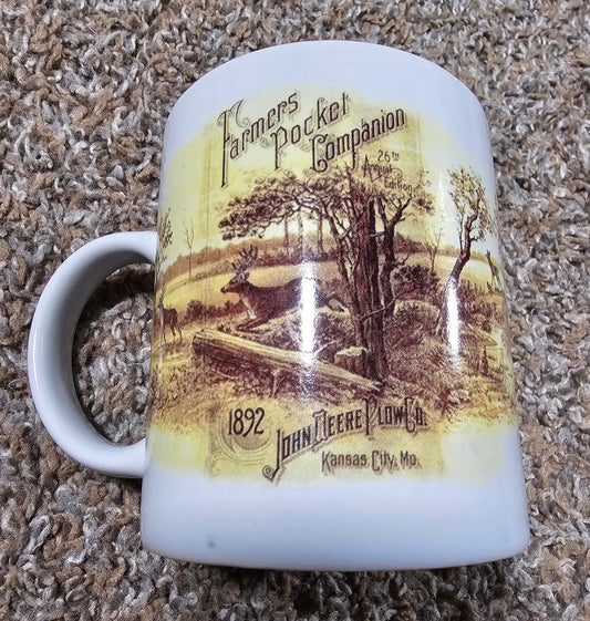John Deere 1892 Farmers Pocket Companion Mug Collectible Coffee Cup Tea Mug
