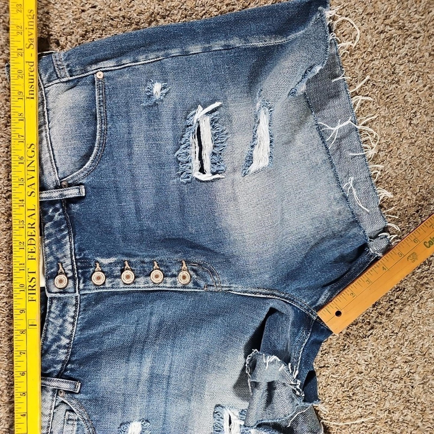 KanCan Los Angeles Destroyed Cutoff Jean Shorts 3XL