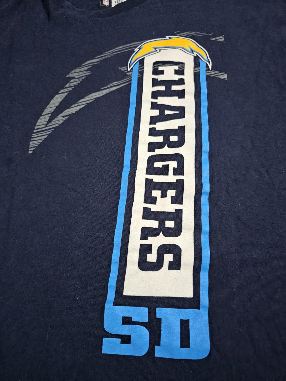 NFL Team Apparel San Diego Chargers Shirt Men's Blue 2xl
