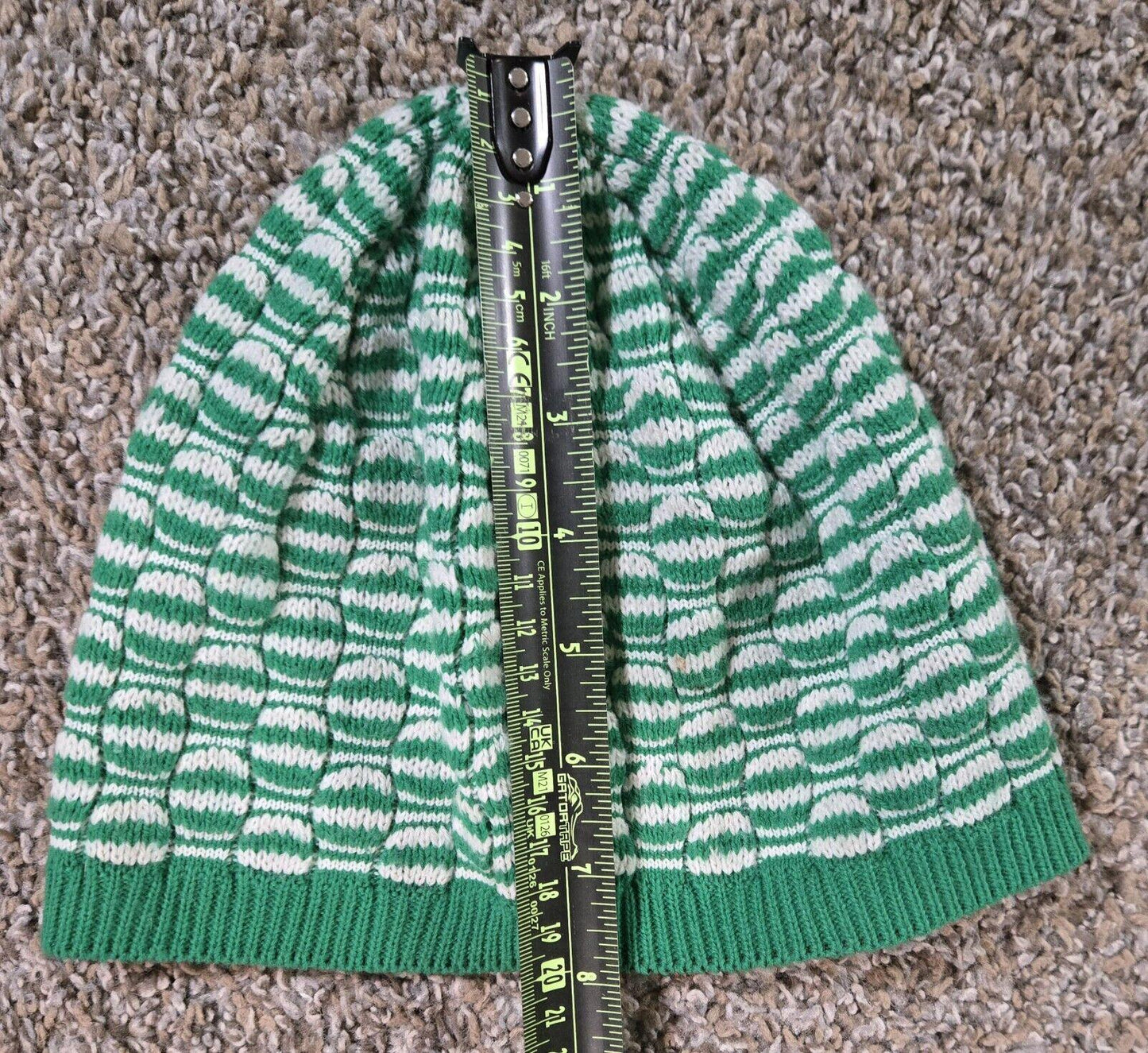 Dakine Green And White Beanie One Size