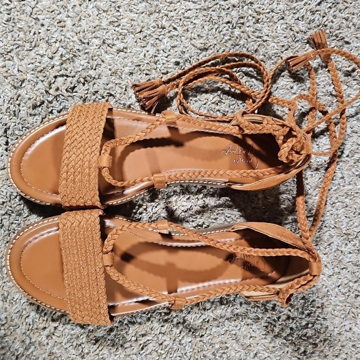 Crown Vintage Preslen 8.5US 39 Gladiator Rope Strap Sandals