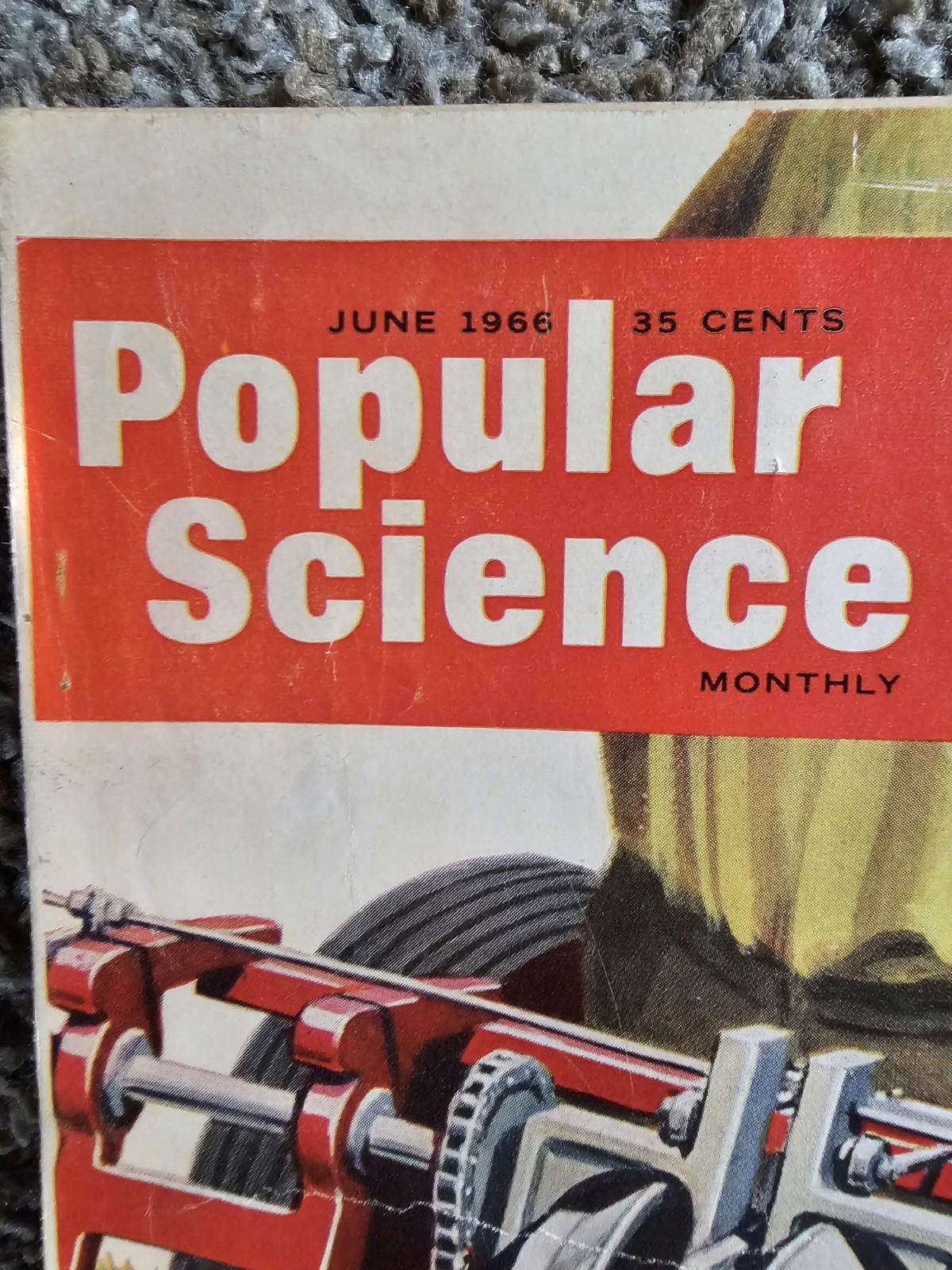 vintage Popular Science magazine June 1966