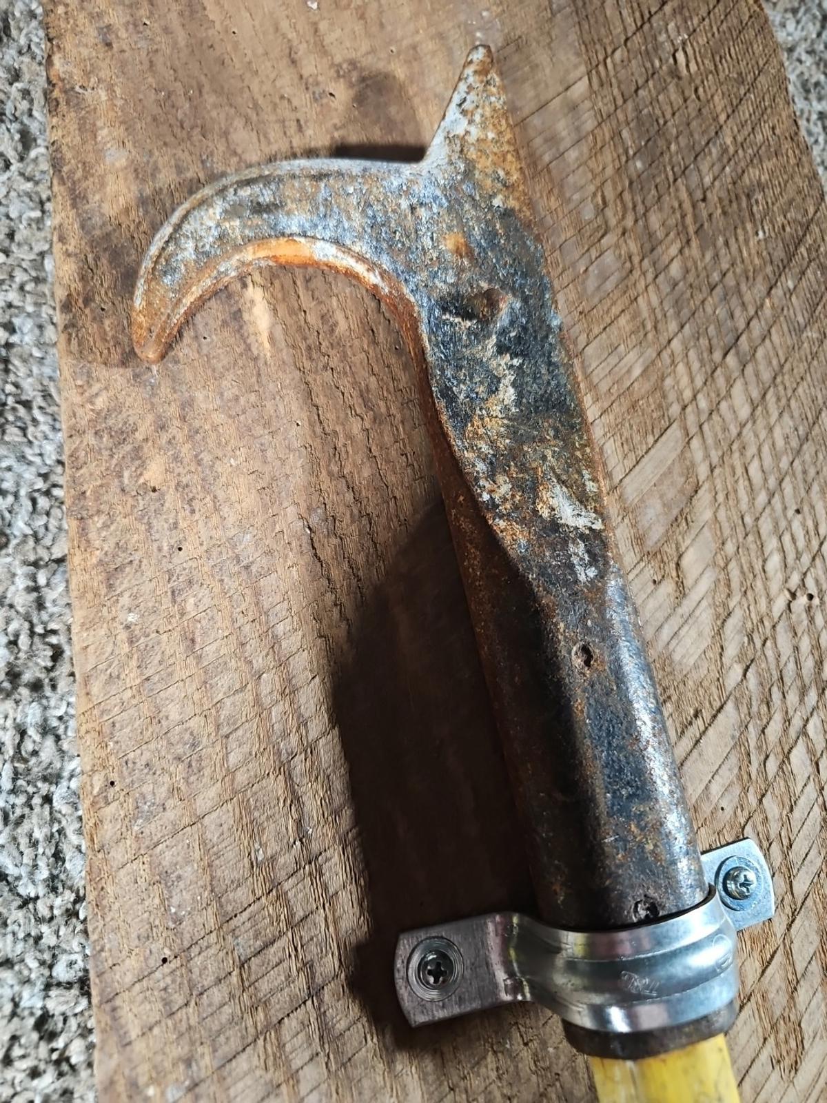 Pike Poles Fire Fighting Poker Tool Framed On Old Barn Board