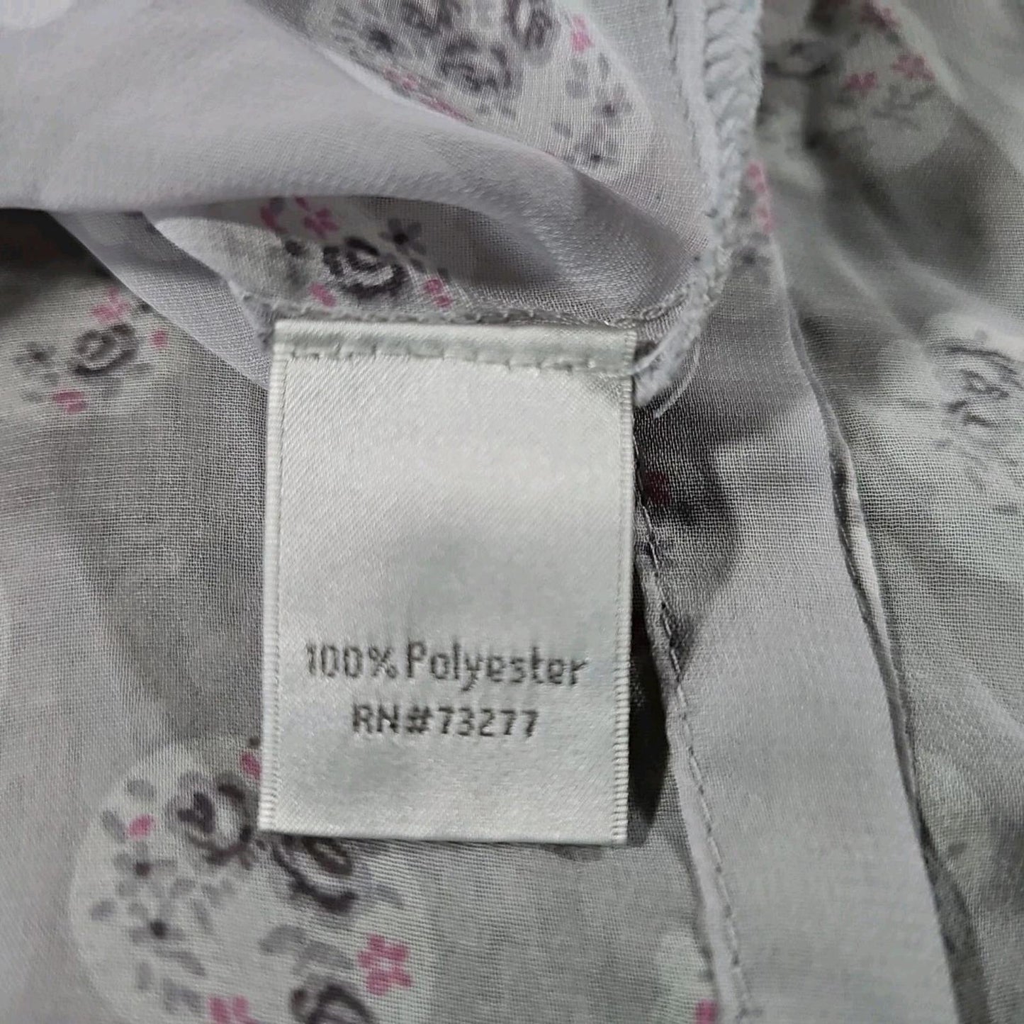 LC Lauren Conrad Sheer Blouse Floral M