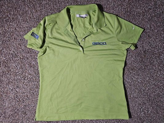 Nike Golf Green Polo Shirt Fit Dry Women Size M(8-10)