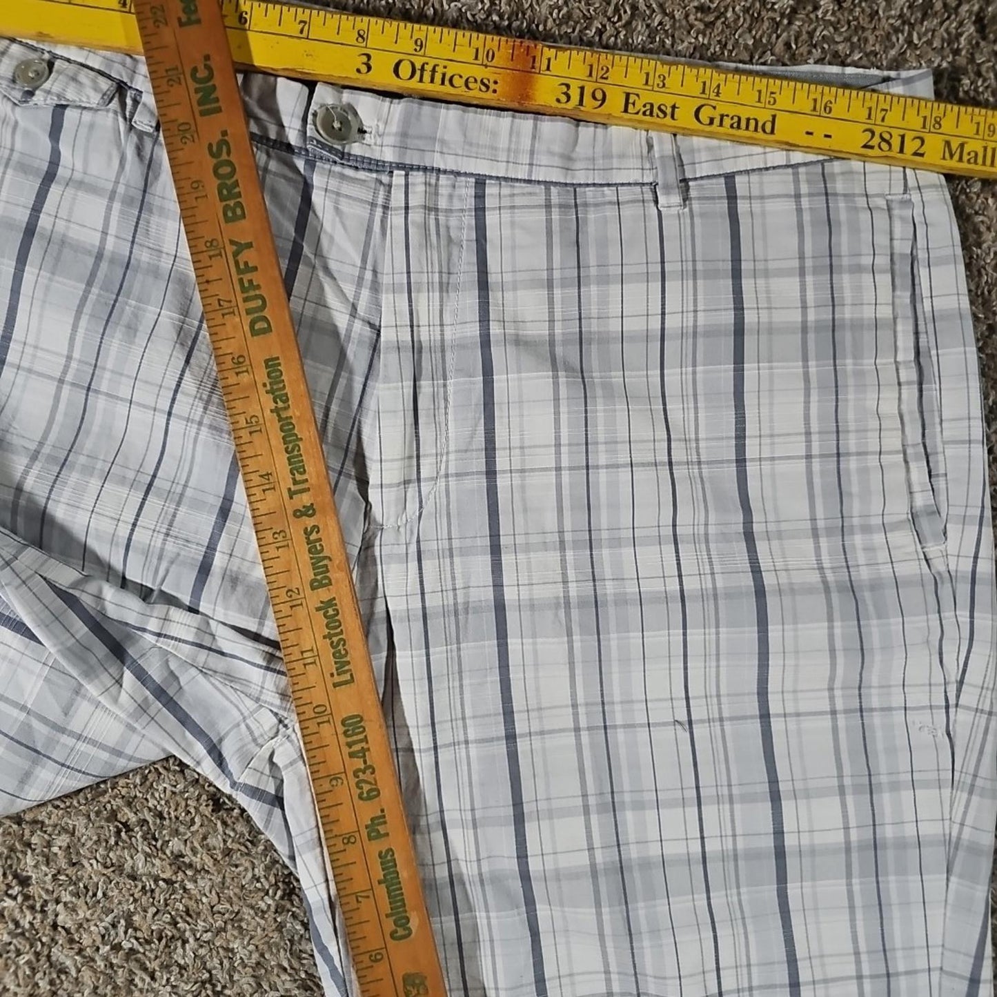 Calvin Klein Sz 36 Windowpane Shorts