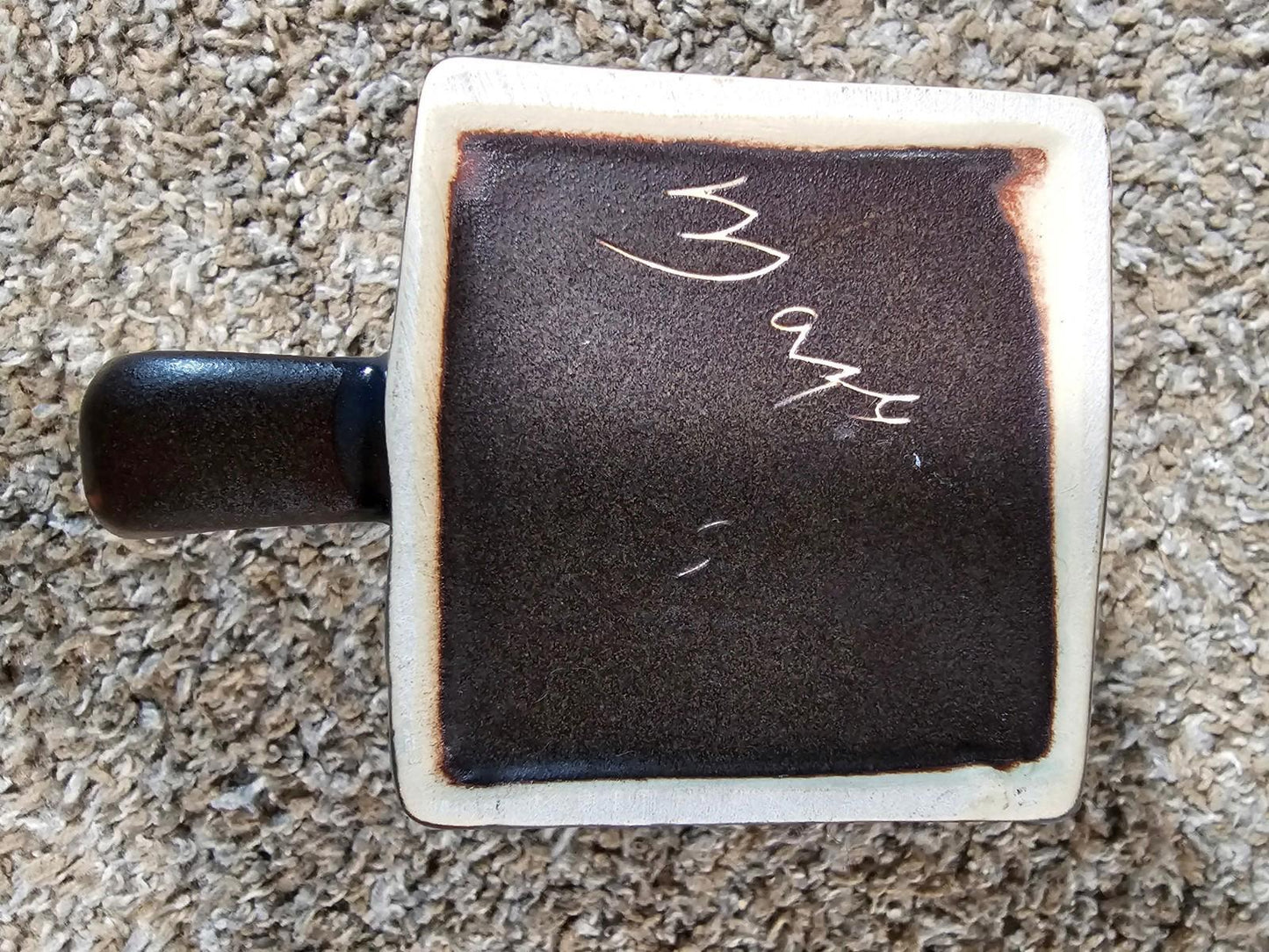 MARA LARGE MUG STONEWARE ✿ POTTERY MEXICO ✿ UNIQUE HANDMADE BUTTERFLIES