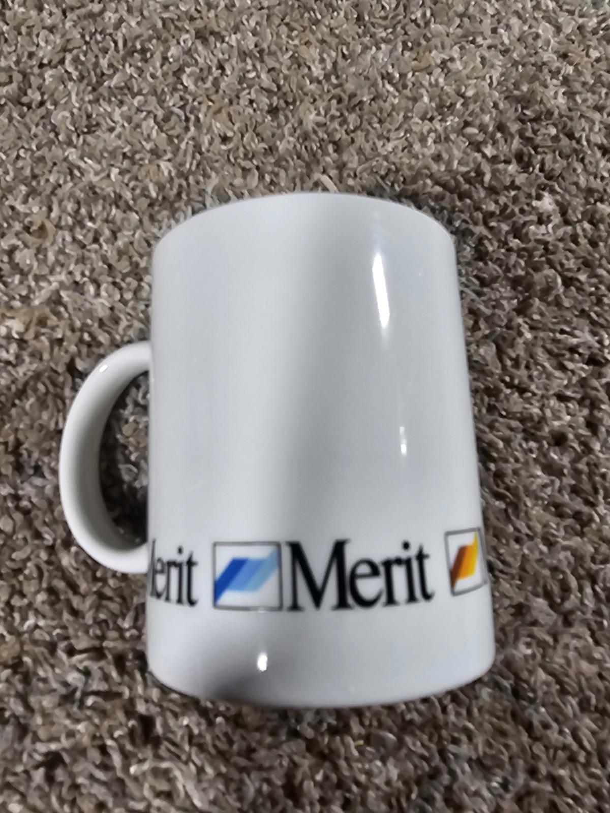 Vintage Merit Cigarettes Logo Coffee Mug White Cup