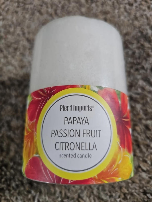pier 1 imports papaya passion fruit citronella candle