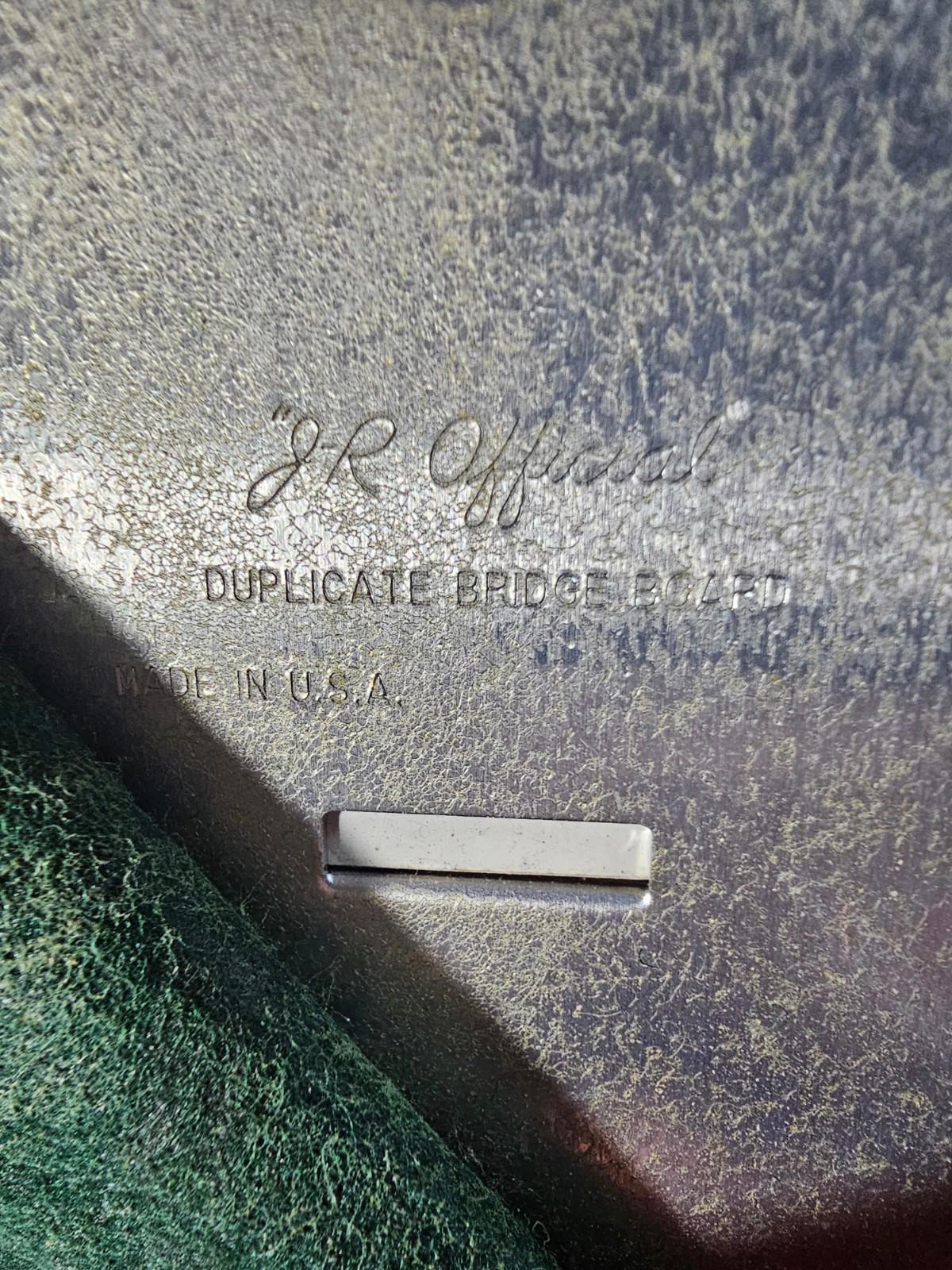 Vintage J-R Official Duplicate BRIDGE BOARDS Set of 11 USA Made