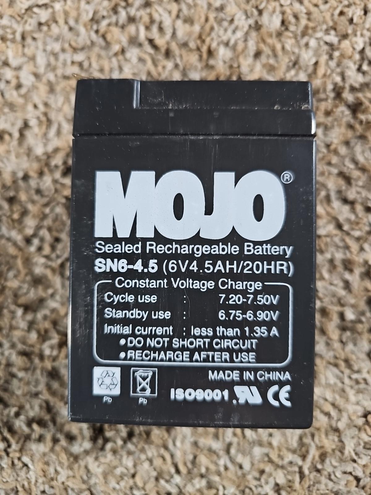 6V 4.5AH SLA Battery Cabela's Field Tested