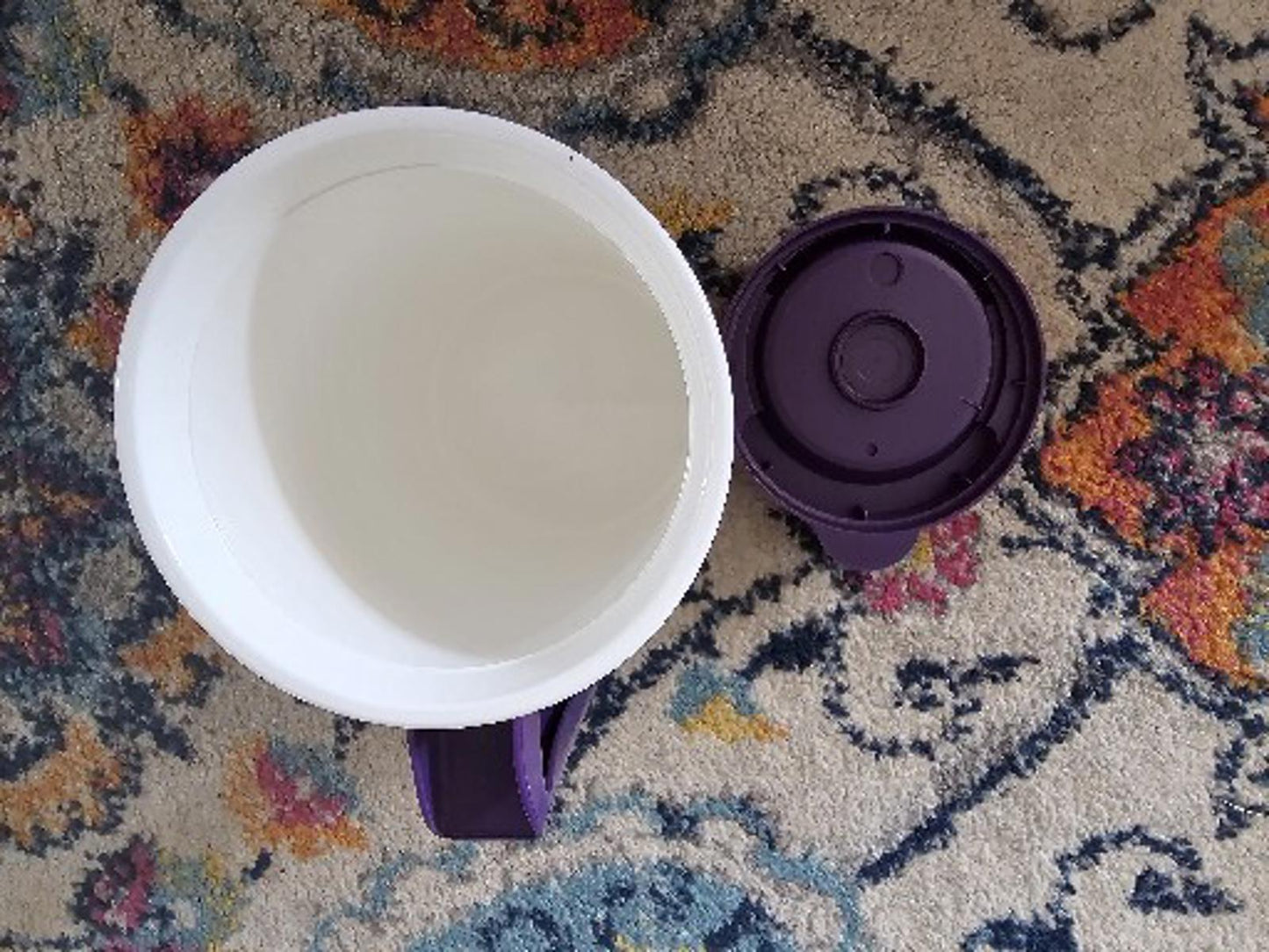 Vintage Whirley Chatterbox Plastic 32oz Thermo Insulated Mug w/Lid EK SUCCESS