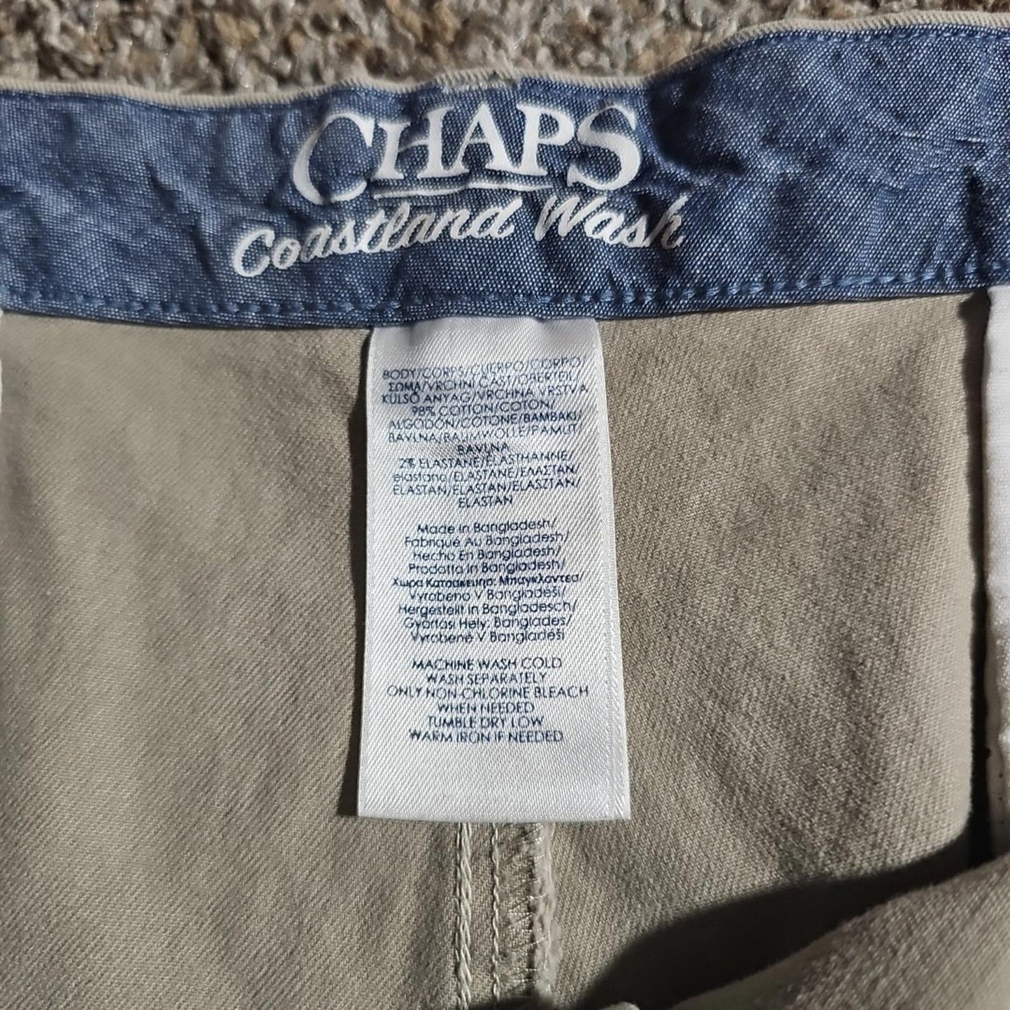 Chap's Coastland Wash Stretch 42x9 Khaki Shorts