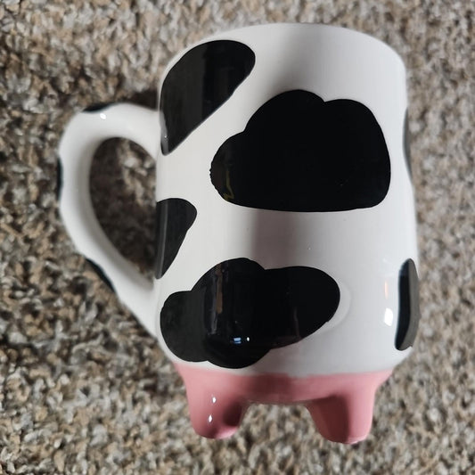 Boston Warehouse Ancona 2 - Lou Henry Udderly Cow Ceramic Coffee Tea Mug Nonslip