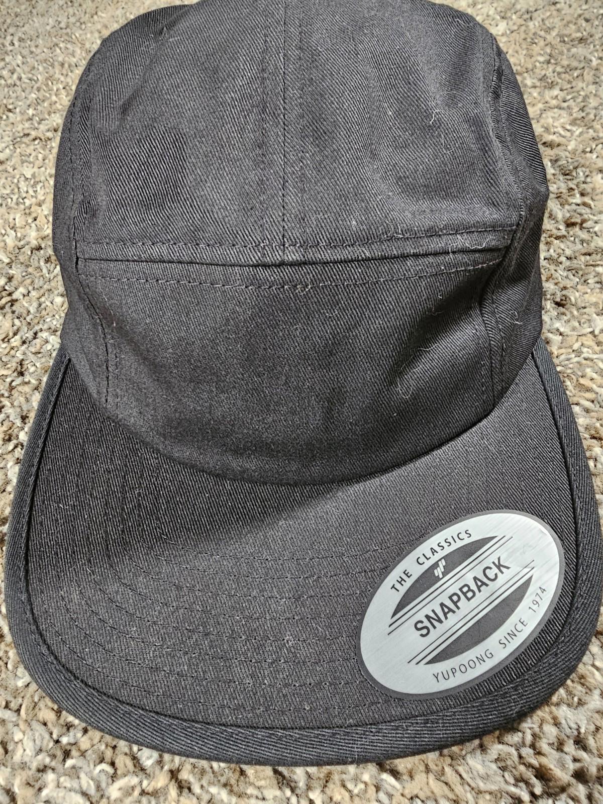 The Classics Yupoong Strapback Panel Hat Black