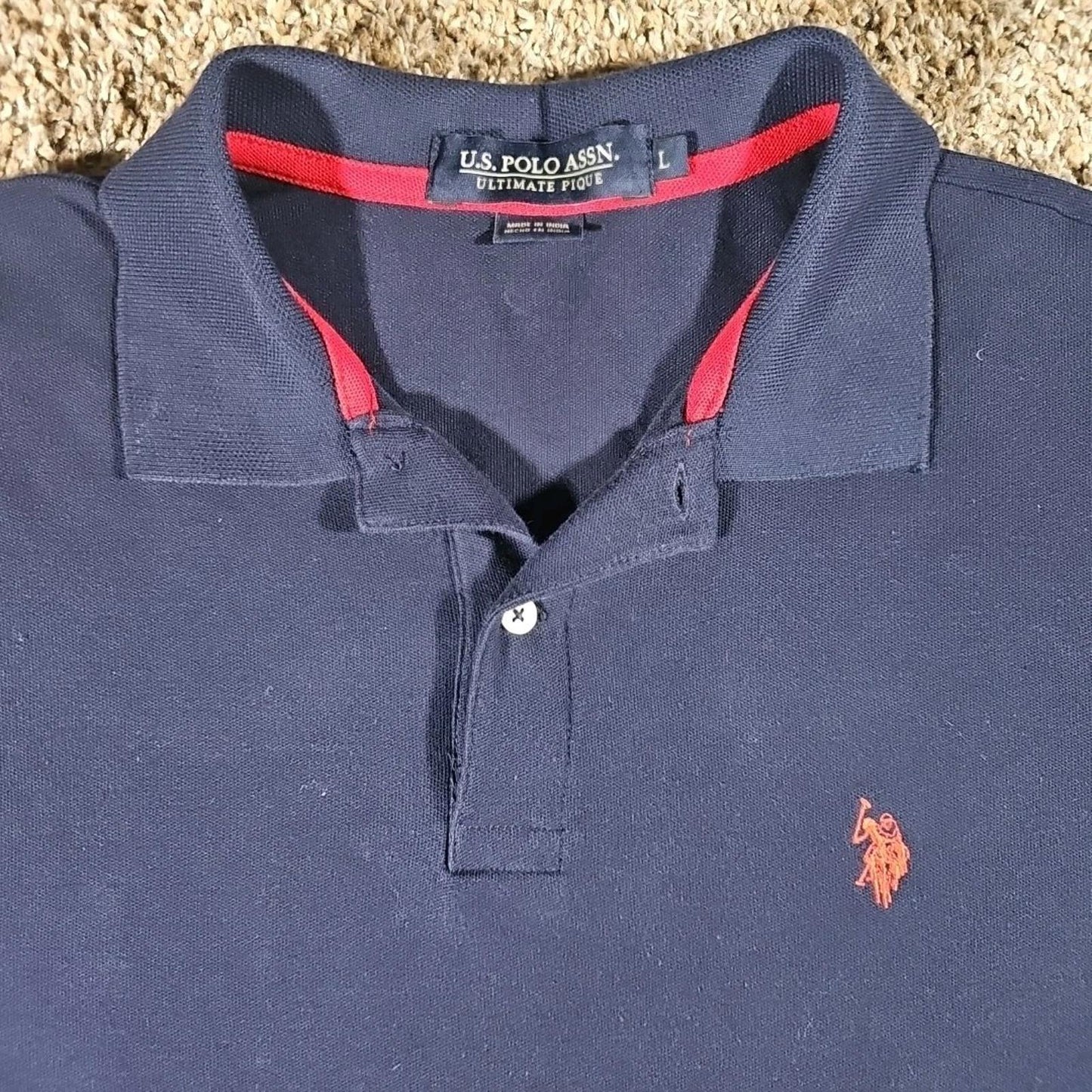 U.S. POLO Assn Blue Polo Shirt Large