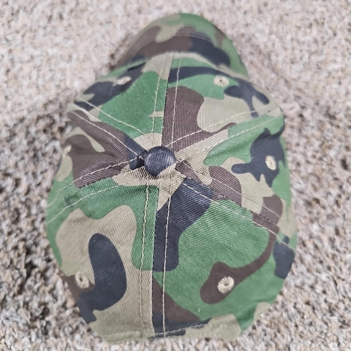 Vintage Miller Lite Camo Camouflage Hat Baseball Strapback