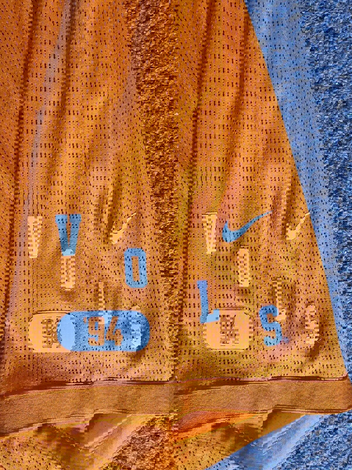 Nike drifit shorts orange 94' VOLS Tennessee Volunteers XXL