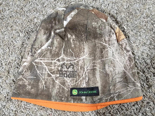 John Deere Real Tree Camo Reversible Hat Orange