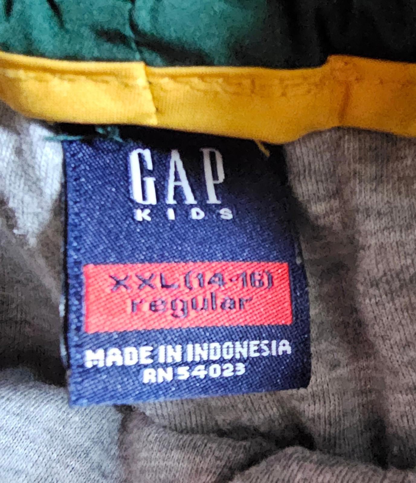 GAP Kids captain track pants XXL 14-16 GREEN