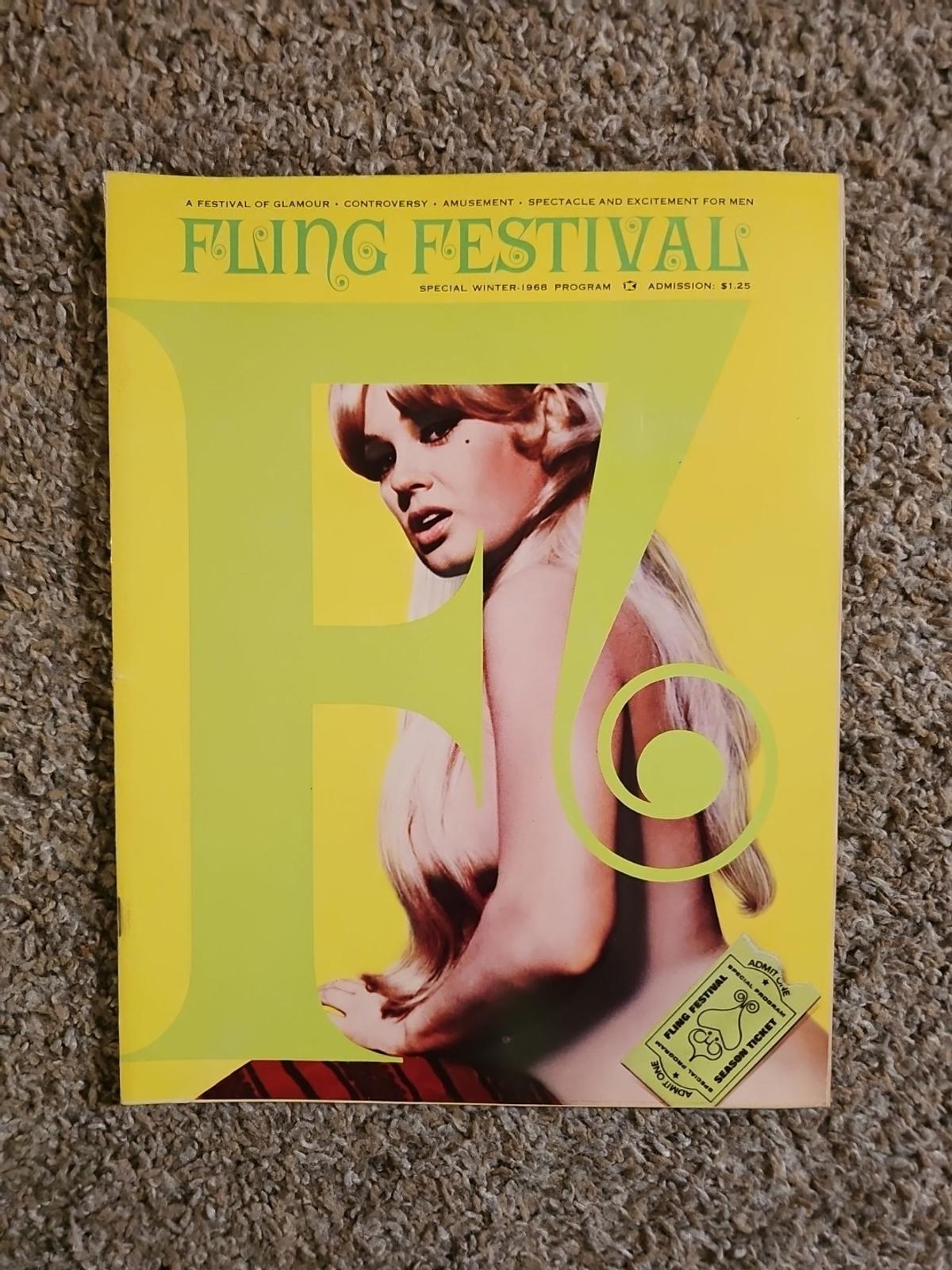 fling festival Mens Magazine special winter 1968 program