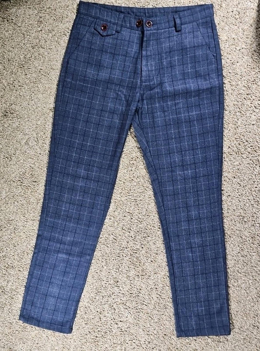 Plaid Windowpane Dress Pants 31x29