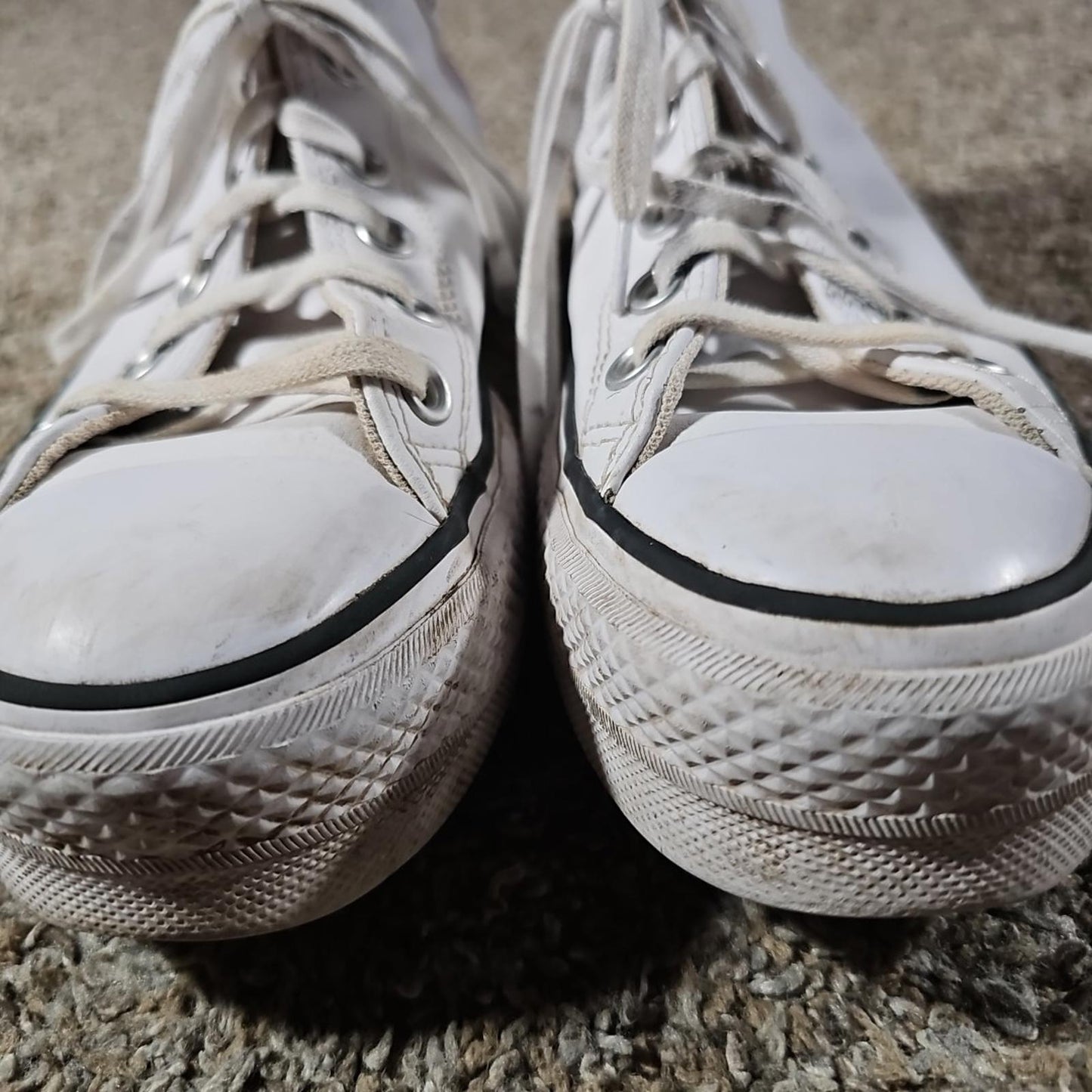 Womens 7.5 UK5.5- Converse Chuck Taylor All Star Lift High White Leather Shoes