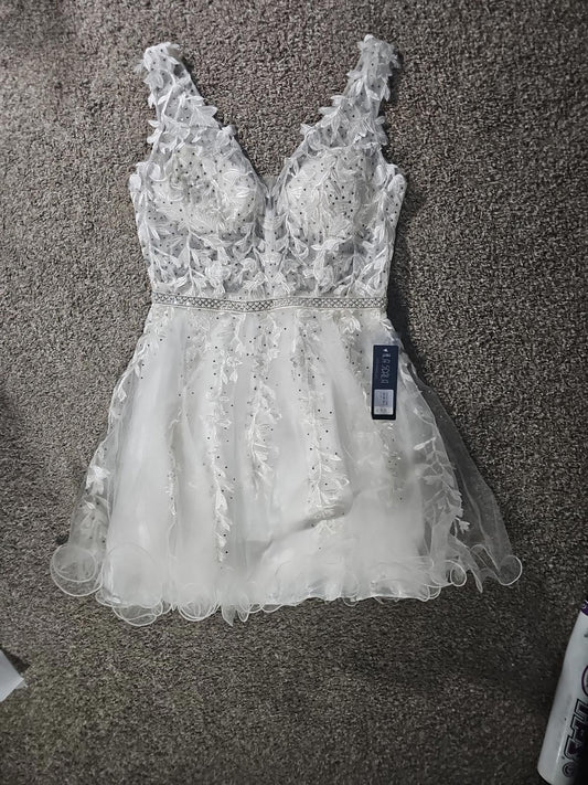 La Scala Los Angeles Sz L NWT White Dress