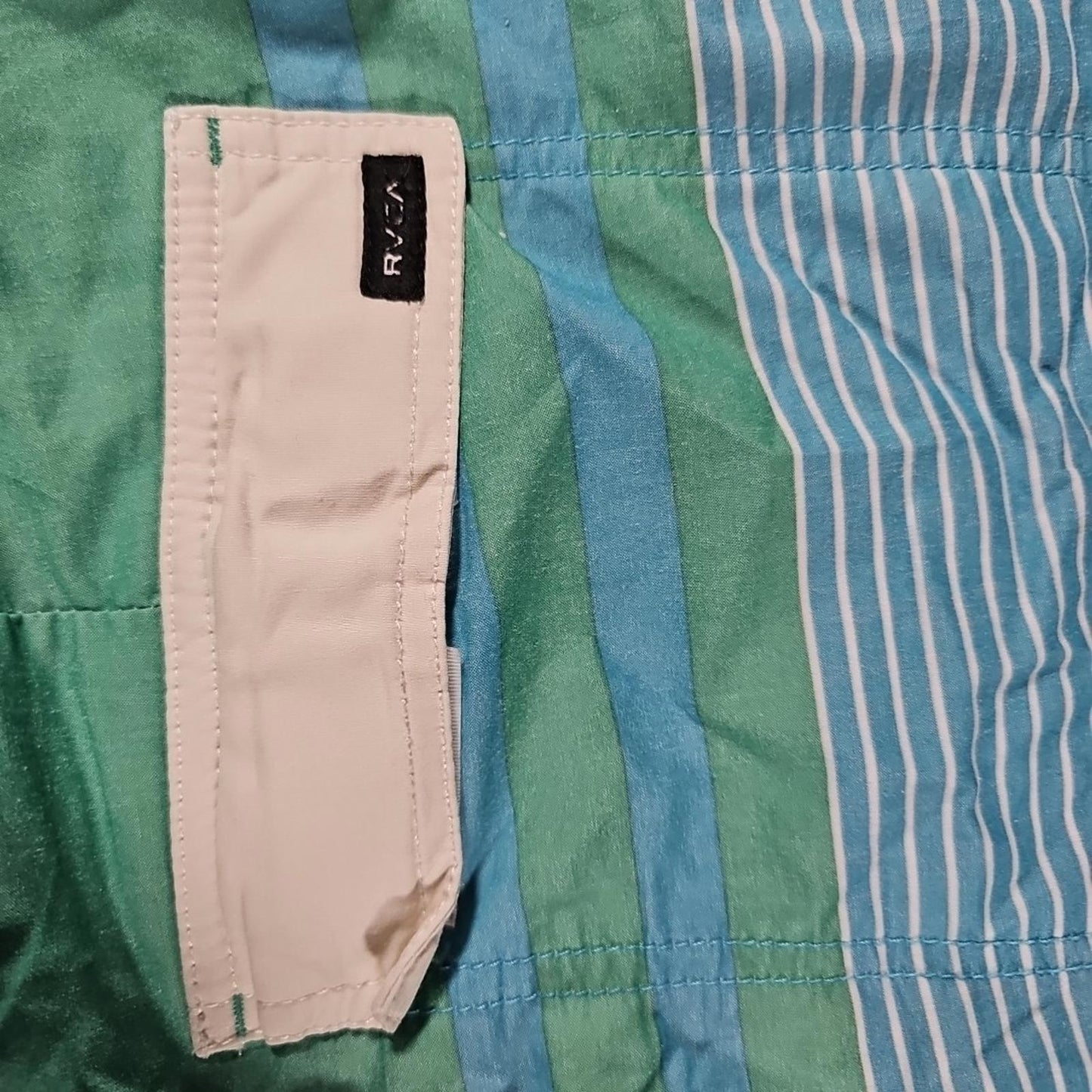 RVCA sz 34 Striped Vintage Stretch Board Shorts