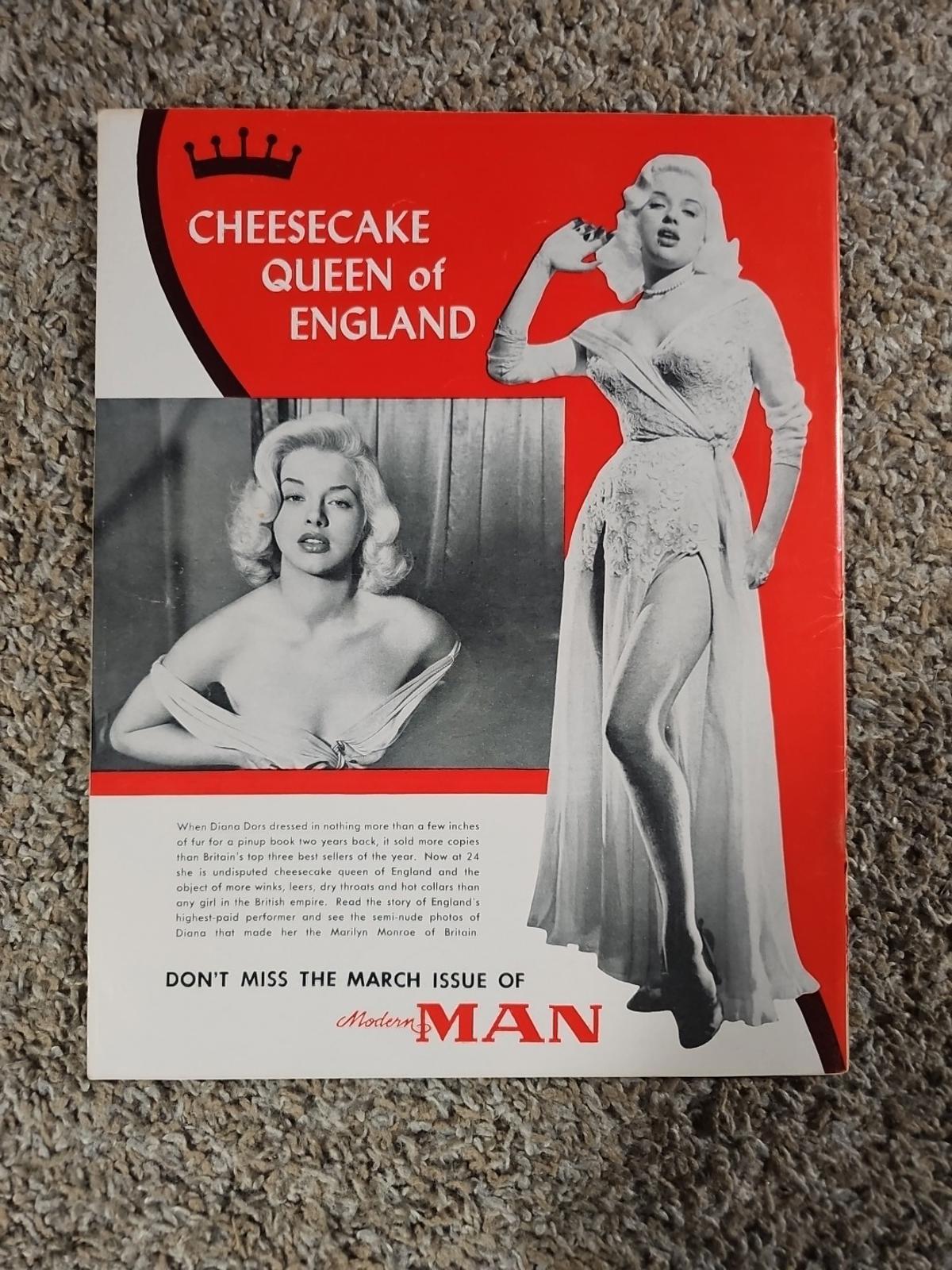 Modern Man Magazine Feb 1956 Vol V Men's Interest Auto Racing Enzo Ferrari