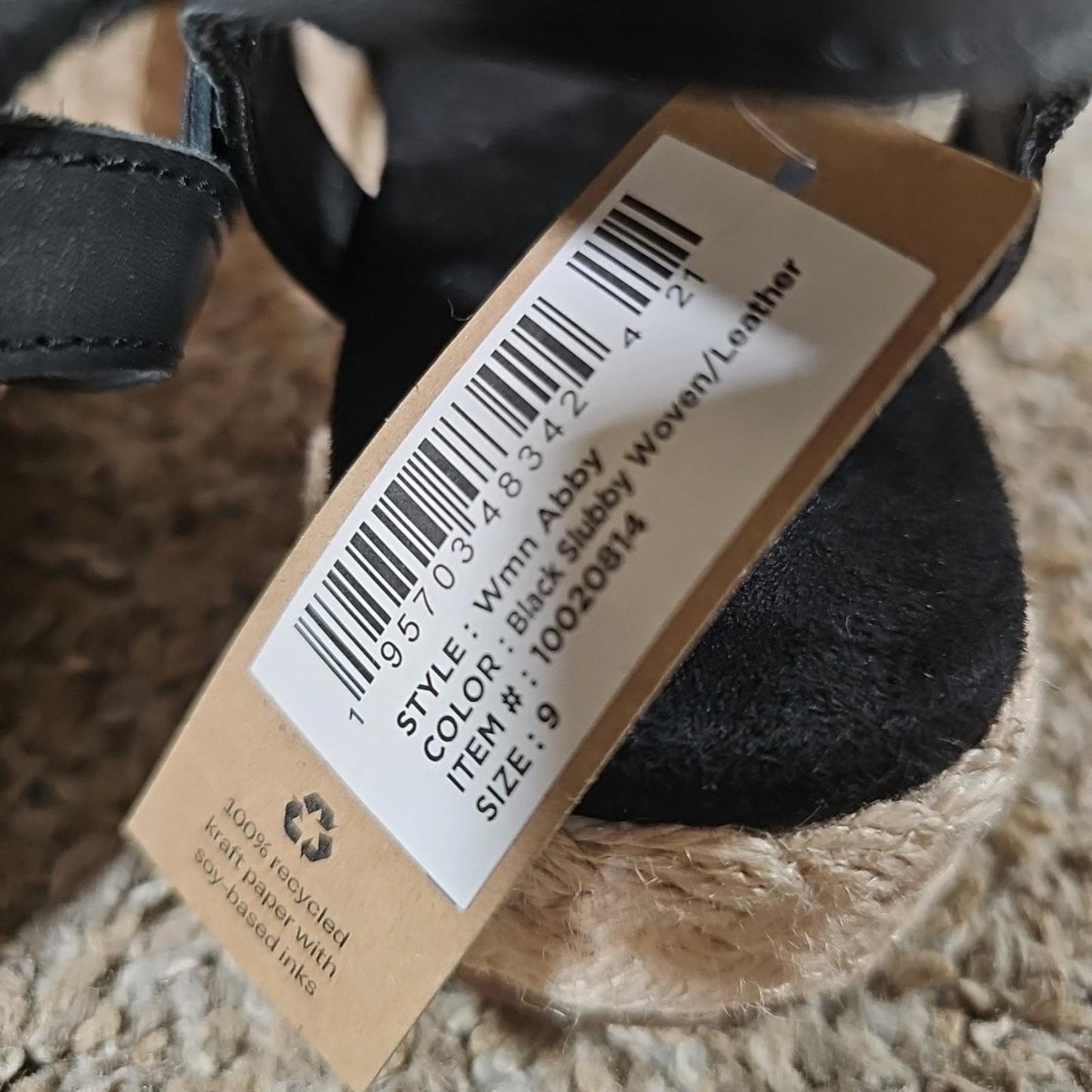 Toms Wear Good ABBY US9 Woven Buckle Flats