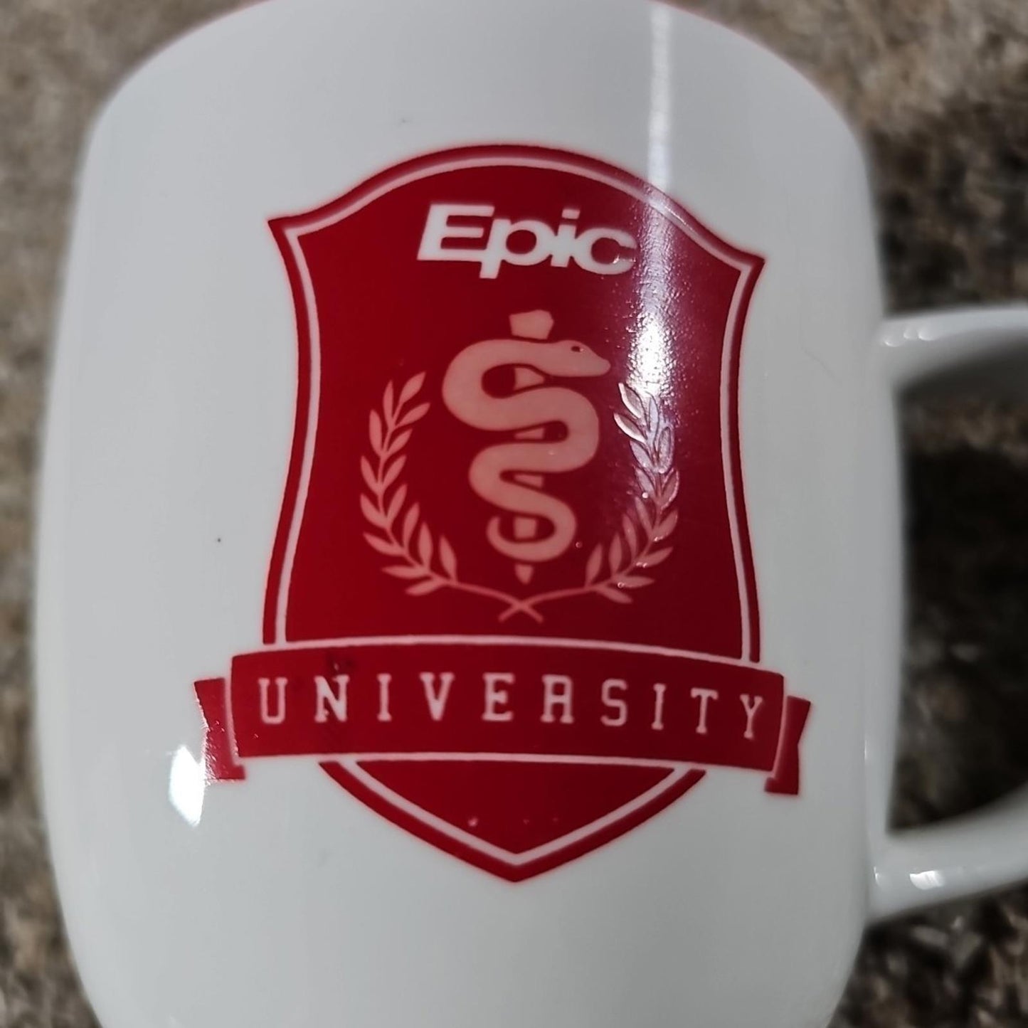 Epic University Health Medical College Red White Coffee Mug
