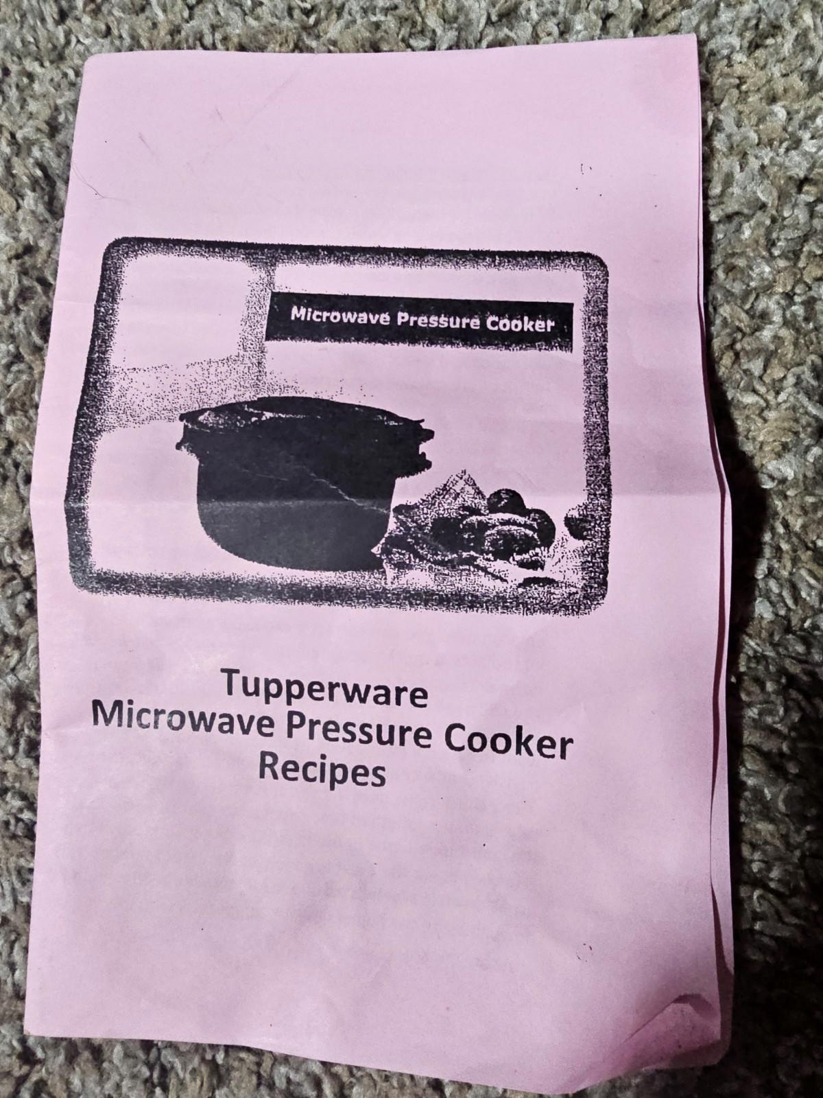 Tupperware Microwave Pressure Cooker 3L / 3QT Cranberry Red 7643A-2 7643A-1
