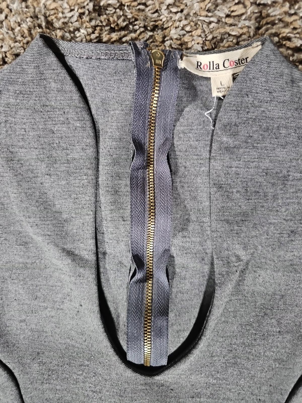 Rolla Coster Sz L Gray Dress