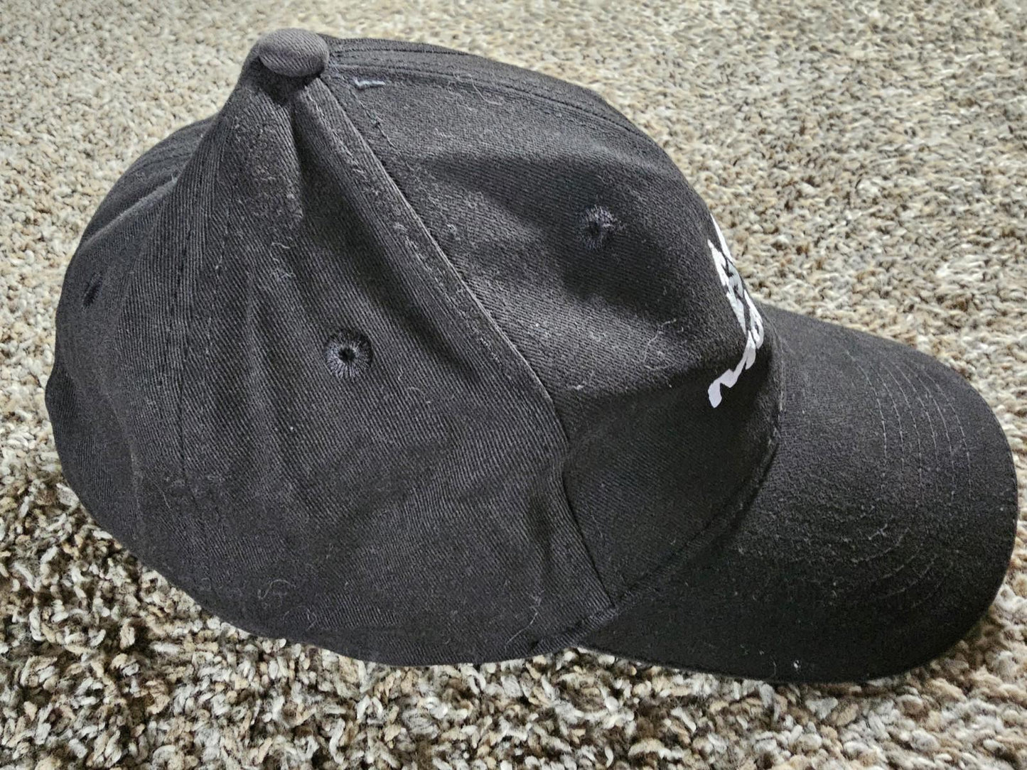 McLane Ball Cap Hat Strapback Baseball Mesh Black