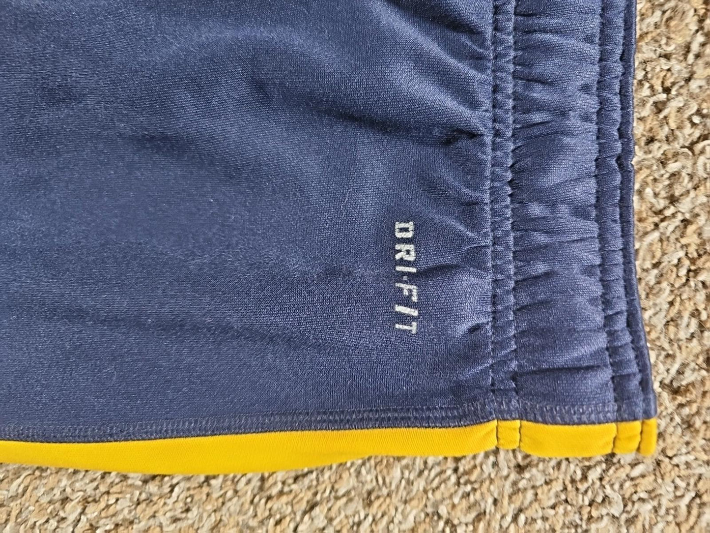 Nike Dri-Fit XL Blue Gold Athletic Pants
