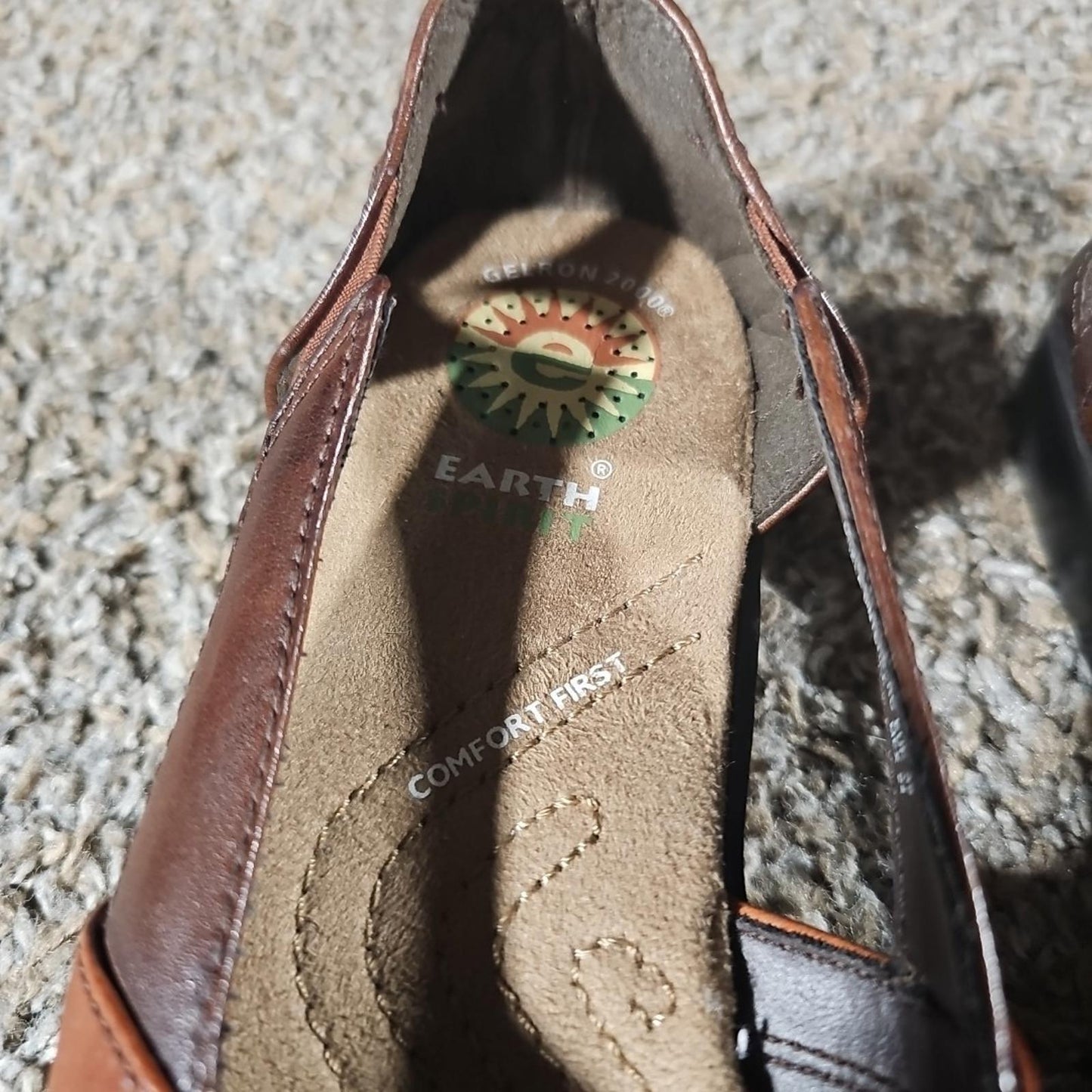 Earth Spirit Gelron 2000 Comfort First Loafer Sandals Sz 7