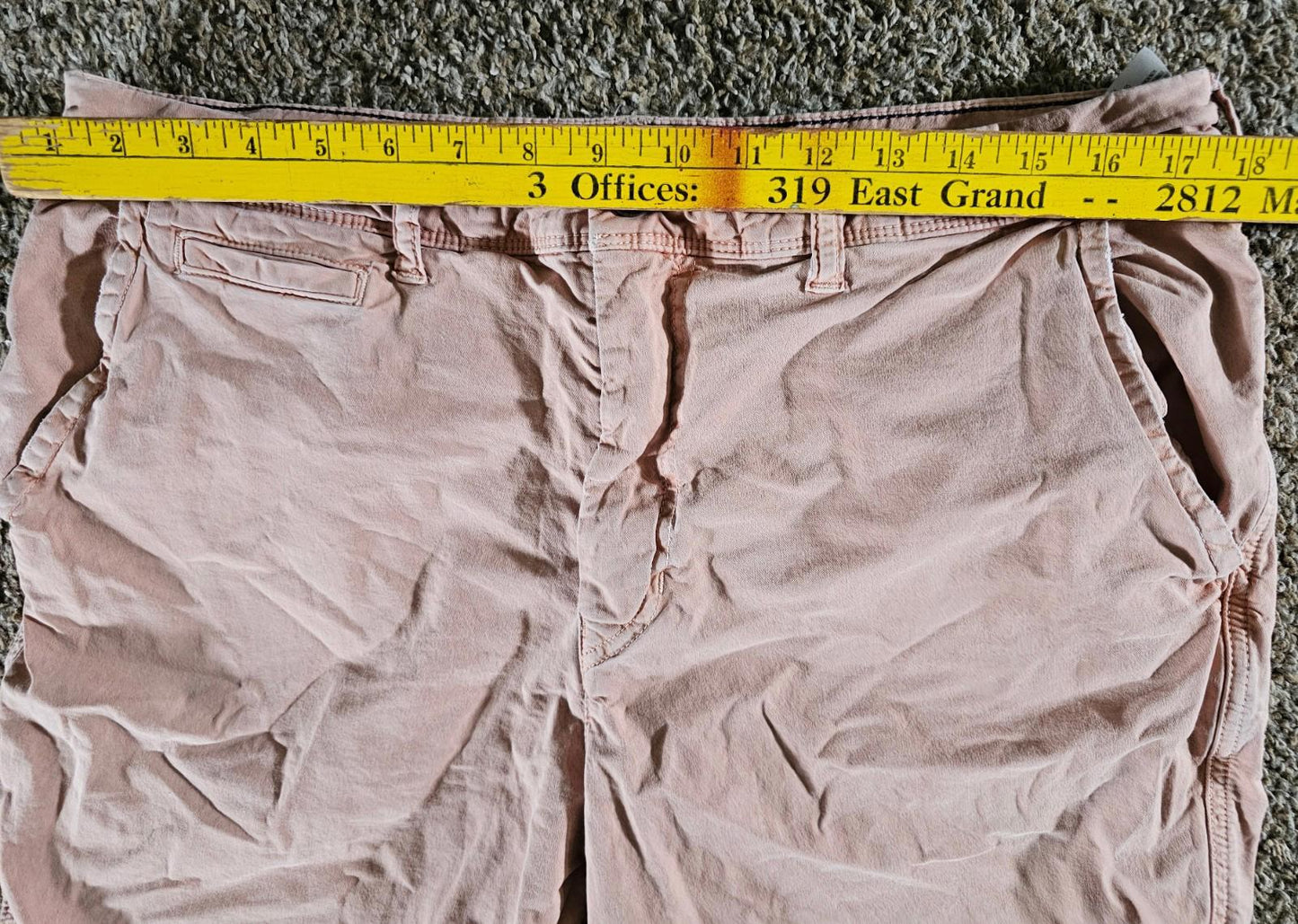 Men’s American Eagle Next Level Flex Pink Chino Shorts Sz 36