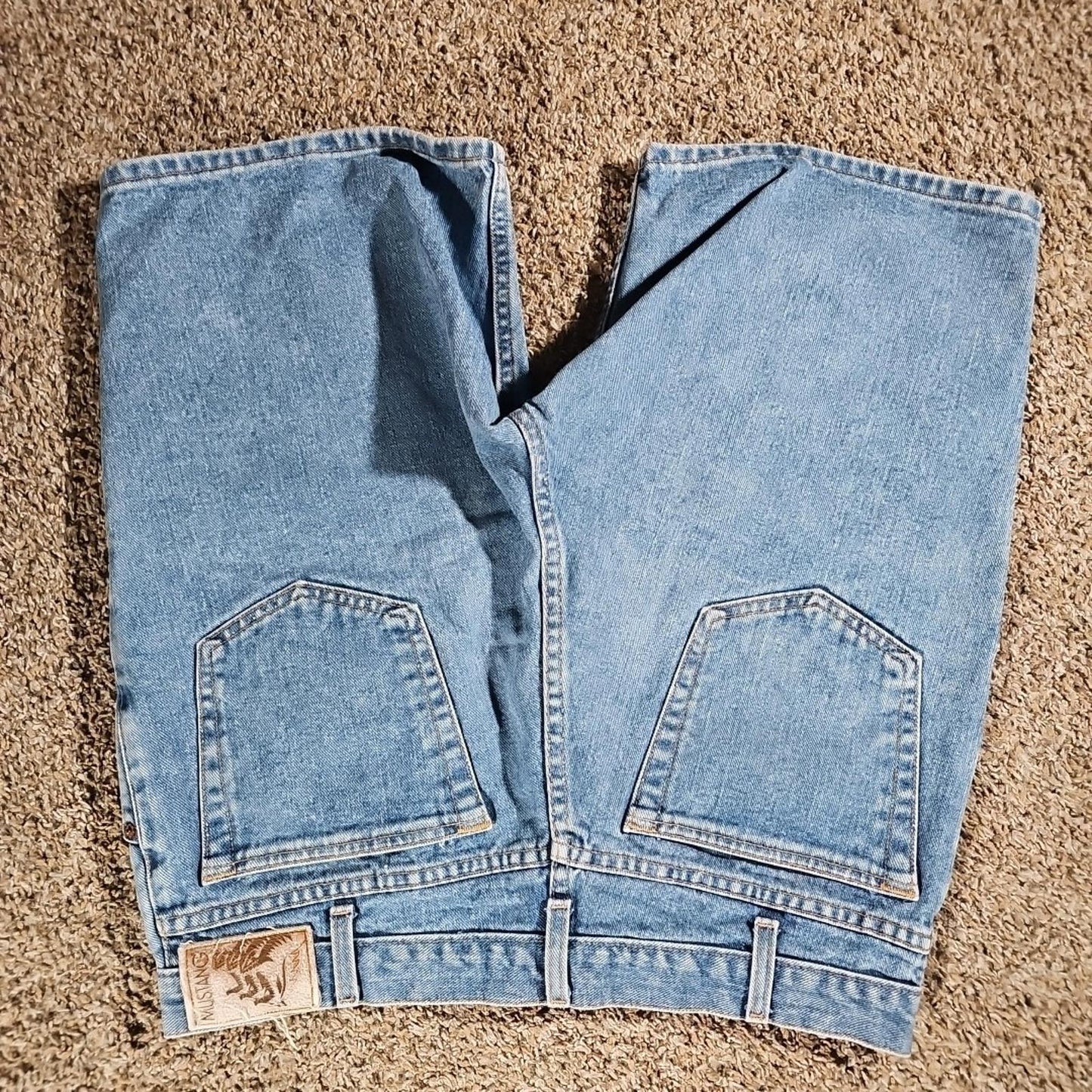 Mustang Sz 36 Blue Jeans Shorts Made In USA