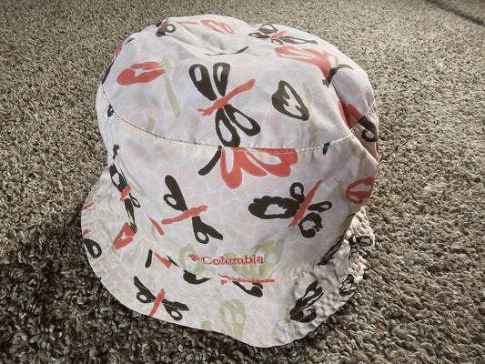Columbia OmniShade Reversible Bucket Hat Dragonfly Butterfly