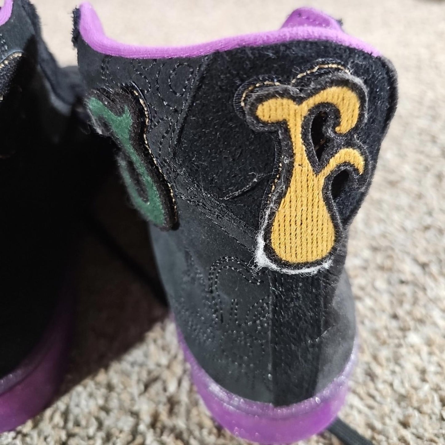Size 11 - Joe Freshgoods JFG x Converse Pro Leather High Black Purple 170645C