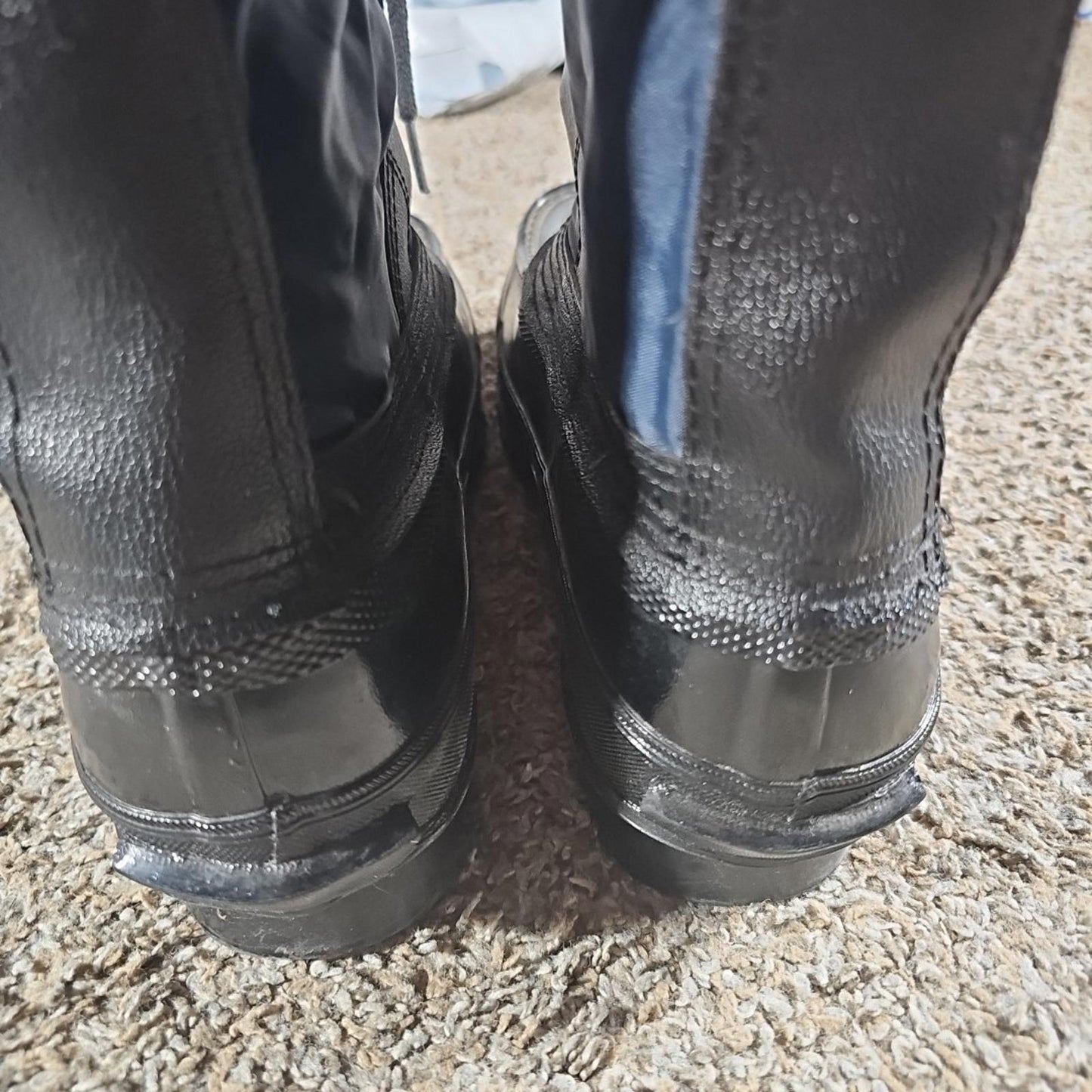 Men's Trax Steel Shank Waterproof Boots Size 8 Black Blue